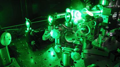 inside a high-power laser amplifier