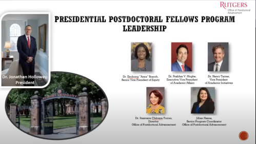 decorative slide with department photos