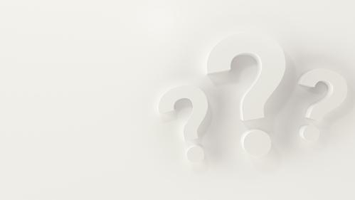 question marks on a white background