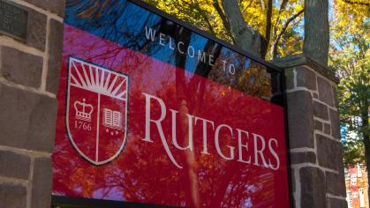 Rutgers sign