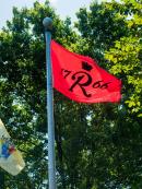 Rutgers flag on a sunny day