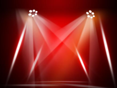 Red stage background