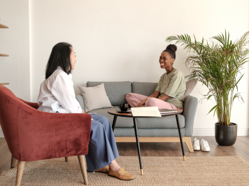 Jill Richards, Director of Rutgers Counseling and Psychological Services,  shows one of the small group session rooms in the new Counseling Center at  Rutgers University in New Brunswick, New Jersey. (Photo by