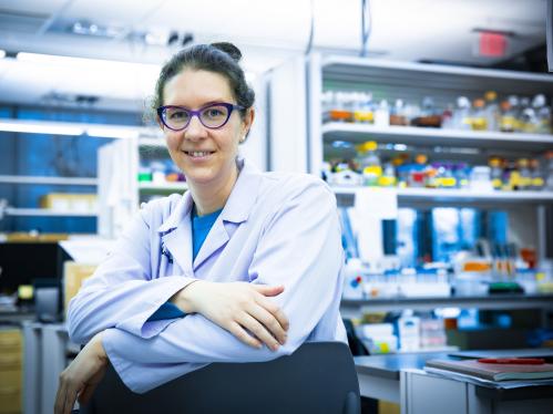 female scientific researcher in a laboratory