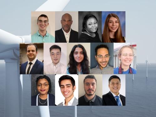Collage of 2022-2023 Cohort of Wind Institute Fellowship