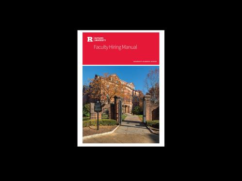 thumbnail of faculty hiring manual cover for 2023-24