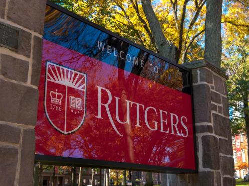 Rutgers sign