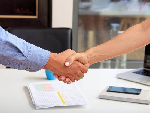 shaking hands