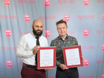 Wahab Ashraf, Part Time Lecturer, Mathematics and Computer Science SAS-Newark, and Lance C. Thurner, Part Time Lecturer in History SAS-Newark