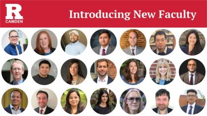 group of new faculty headshots