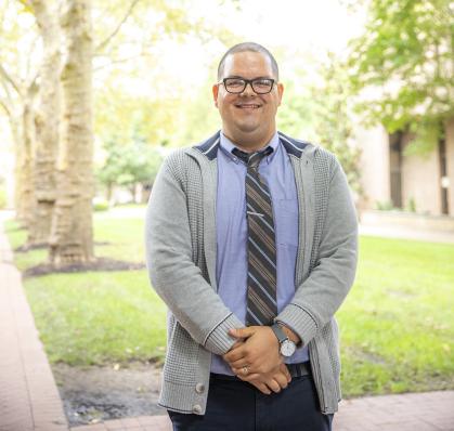 Julio Alicea, assistant professor of sociology, pictured on Rutgers–Camden campus