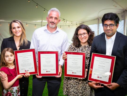 Victoria Abraira, Cell Biology and Neuroscience, School of Arts and Sciences, Avram J. Holmes, Psychiatry, Robert Wood Johnson Medical School, Maria E. Solesio, Biology, Faculty of Arts and Sciences–Camden, and Sudarsun Kannan, Computer Science, School of Arts and Sciences